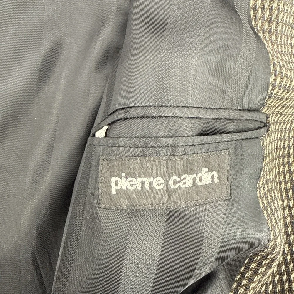 Pierre Cardin Vintage‎ Brown Blazer Mens Made In USA Pit-pit 30